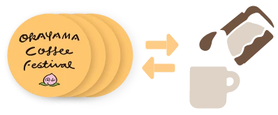 シールが複数枚必要な希少な試飲珈琲もございます